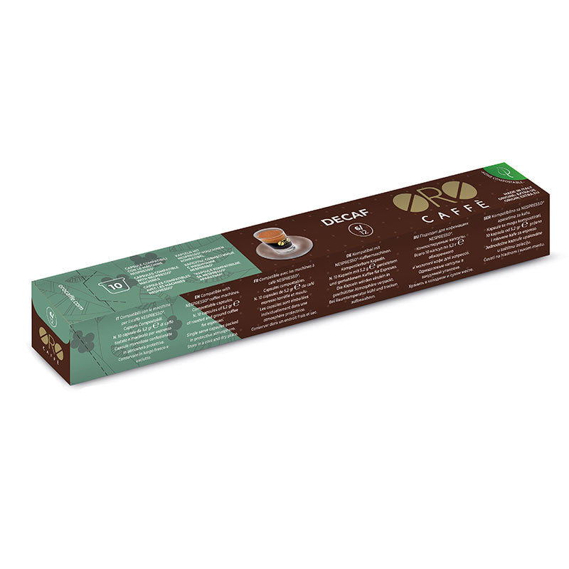 Decaf Compostable Nespresso Compatible Capsules Oro Caffè ORO Caffè